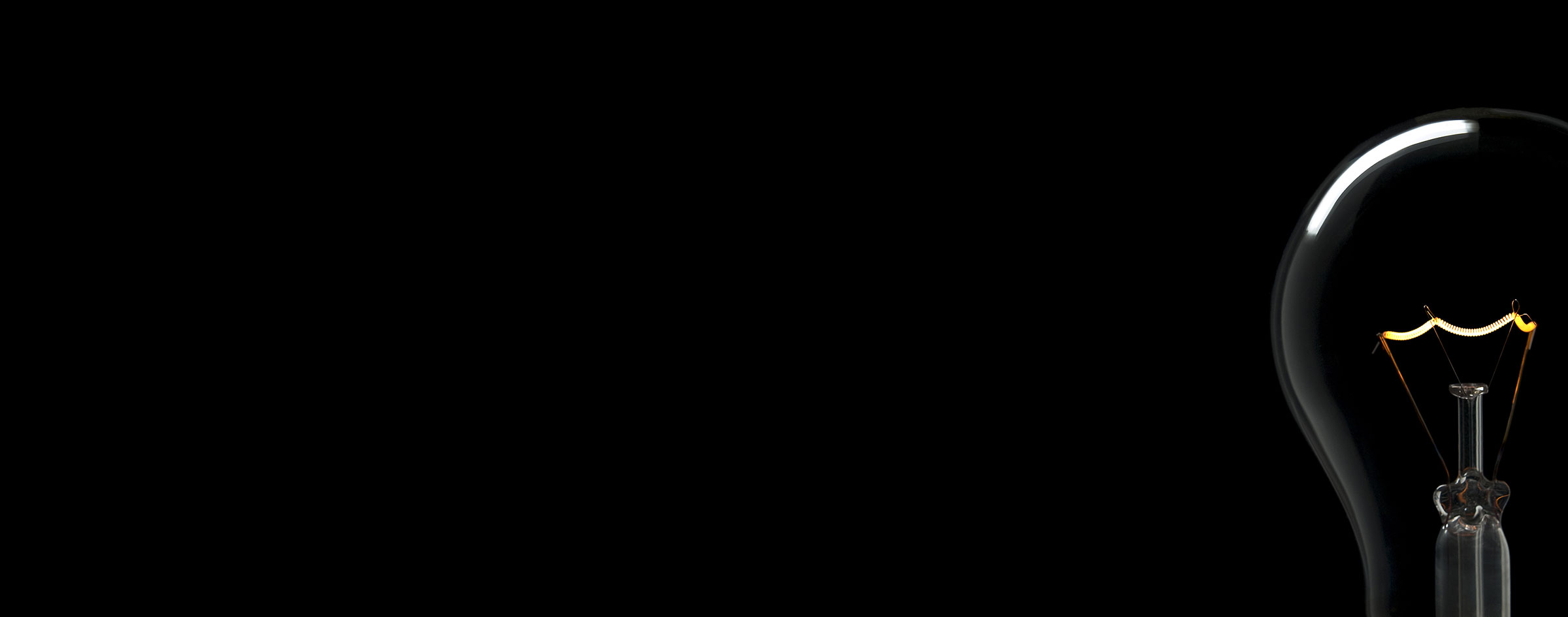 lightbulb on black lightbulb on black