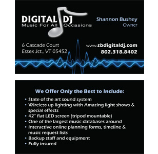 Digital DJ Business Card Design