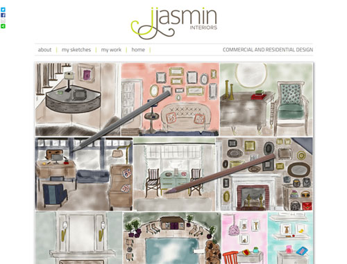 Julie Jasmin Interior Design Website