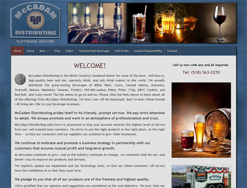 McCadams Distributing Website