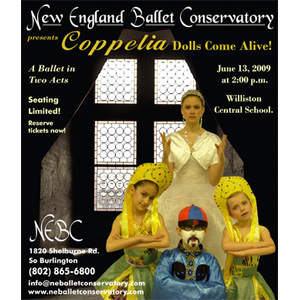 NE Ballet Coppelia Ad Design