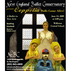 NE Ballet Coppelia Ad Design