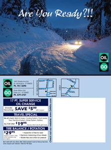 Oil N Go Postcard Mailer Design