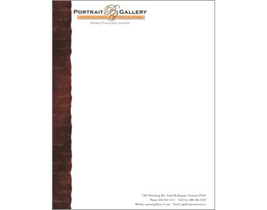 Portrait Gallery Letterhead Design