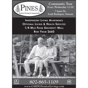 Pines Senior Living B&W Ad Design