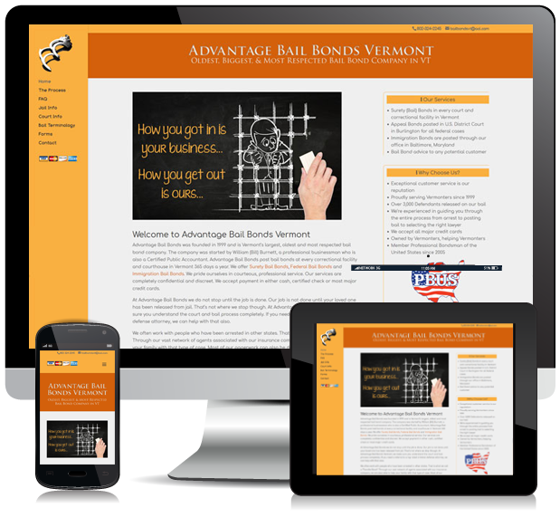 Responsive Advantage Bail Bonds Website