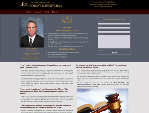 Robert Renfroe Legal Website