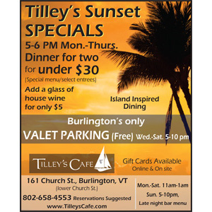 Tilley's Cafe Sunset Special Ad Design
