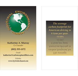 Carbon Capture Professional Business Cards