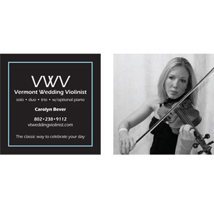 Carolyn Bever Musician Business Card Design