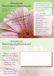 Champlain OBGYN Postcard Design Mailer