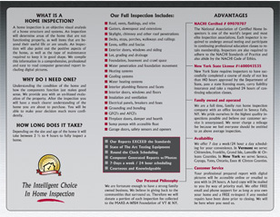 Cramer Home Inspection Tri-fold Brochure Design Inside