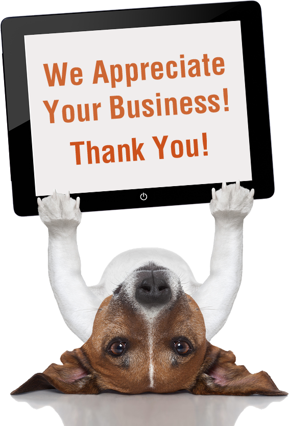 We appreciate your business