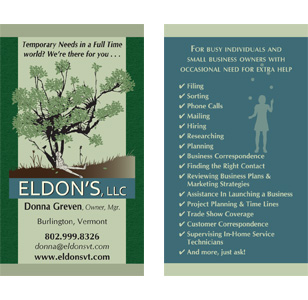 Eldons Custom Business Card