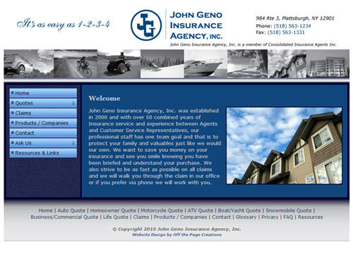 John Geno Insuring Website