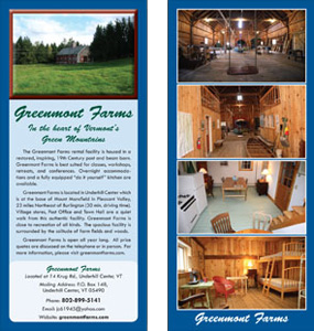 Greenmont Farms Rack Card