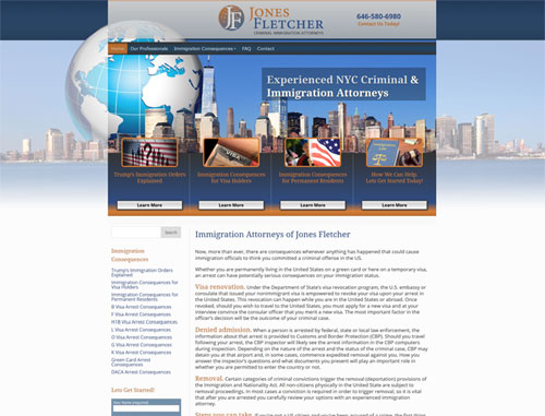 Jones Fletcher Immigration Site