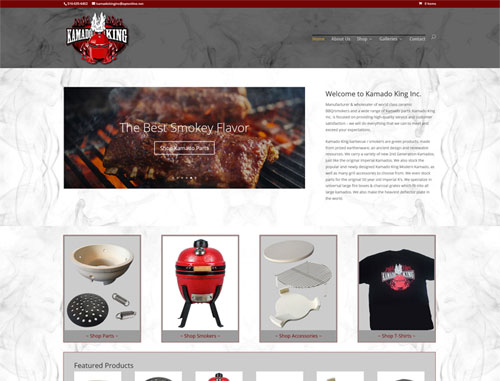 Kamado King BBQ WooCommerce Website