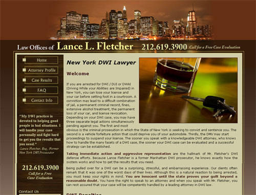 Lance Fletcher Legal Website