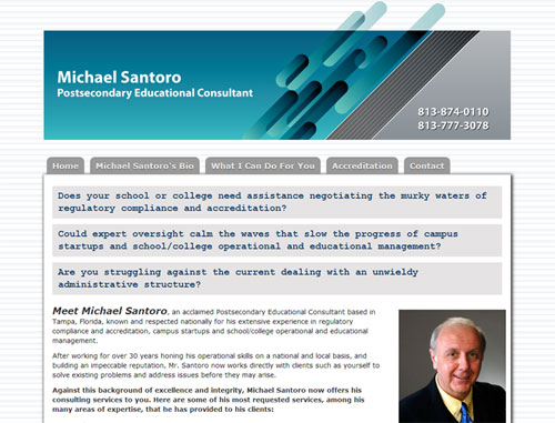 Mike Santoro Educational Consultant Website
