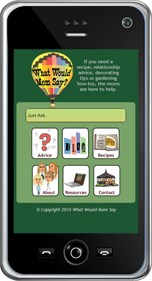 What Would Mom Say Mobile Website