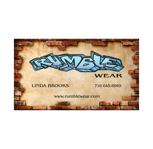Rumblewear Clothing Custom Business Cards Design
