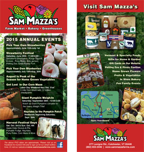 Sam Mazza's Events Rack Card
