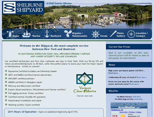 Shelburne Shipyard Website