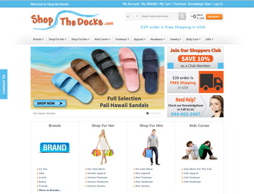 Shop the Docks Website