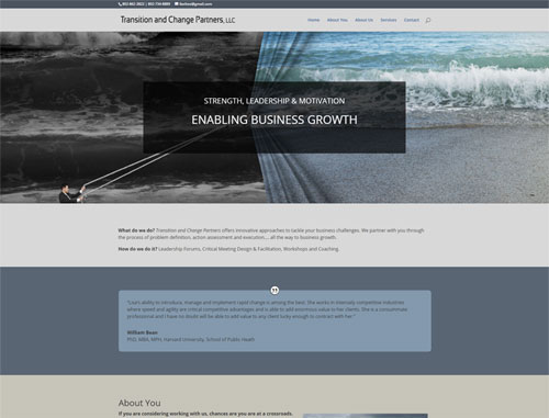 Transition in Change Website