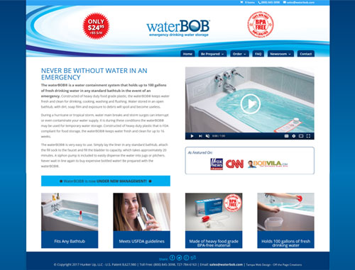 WaterBob Woocommerce Website