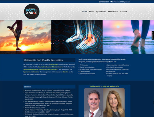 Dr. Fixbones Foot & Ankle Medical Website