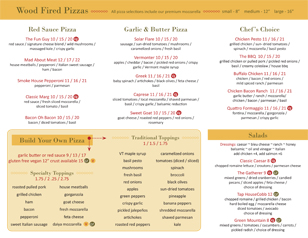 VT Taphouse To-Go Menu Design & Print