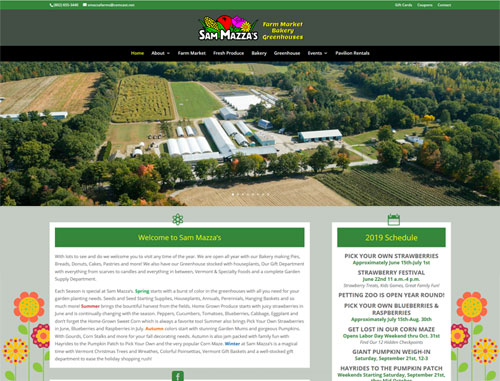 Sam Mazza Farms Website