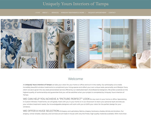 Uniquely Yours Interiors of Tampa Website