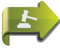 arrow with legal gavel