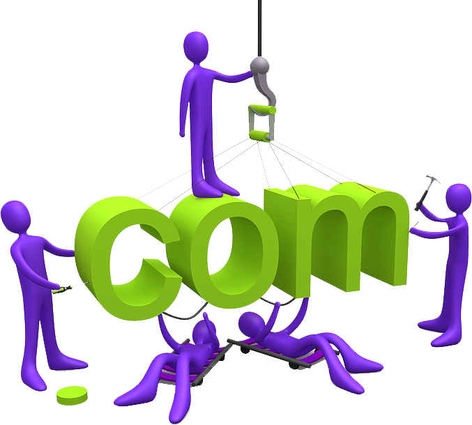 dot com men working