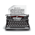 typewriter icon