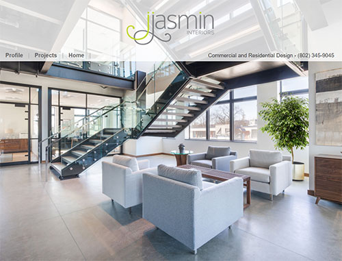 Julie Jasmin Interior Design Website