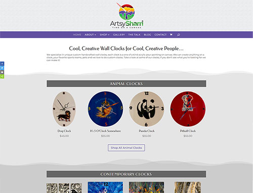 Artsy Sharri Ecommerce Website