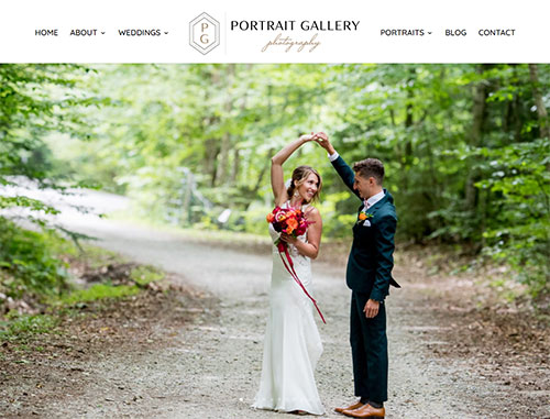 Portrait Gallery Wedding Photography Website