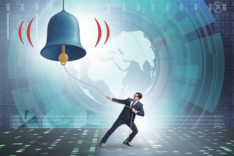 man ringing bell 