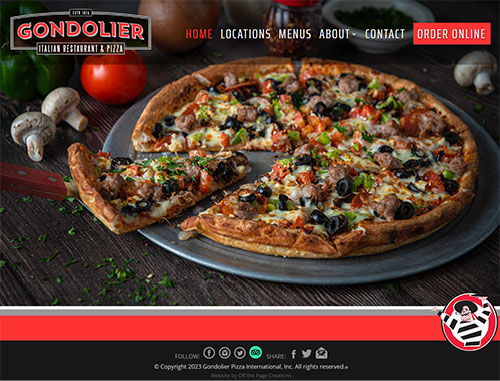 Gondolier Pizza Website