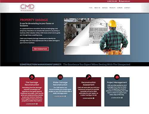 Construction Management Direct (CMD) Website