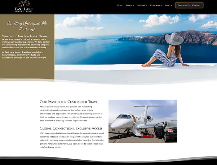 Fast Lane Luxury Travel Site