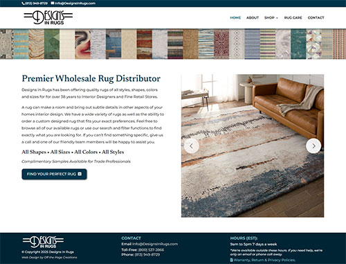 Designs in Rugs Website